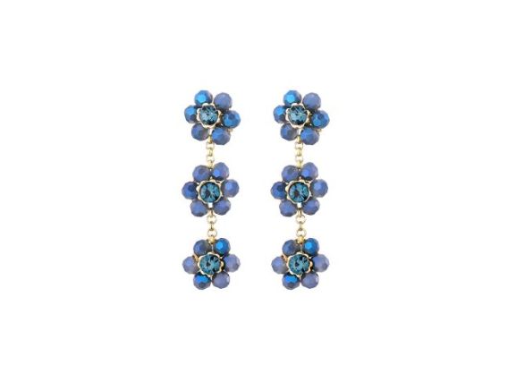 Oorbellen Bloom blue