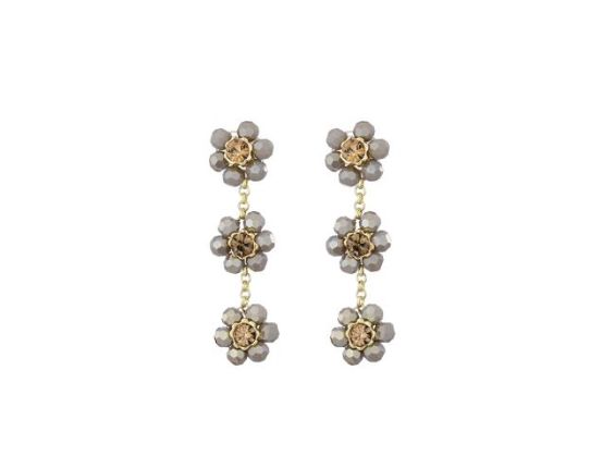 Oorbellen Bloom taupe
