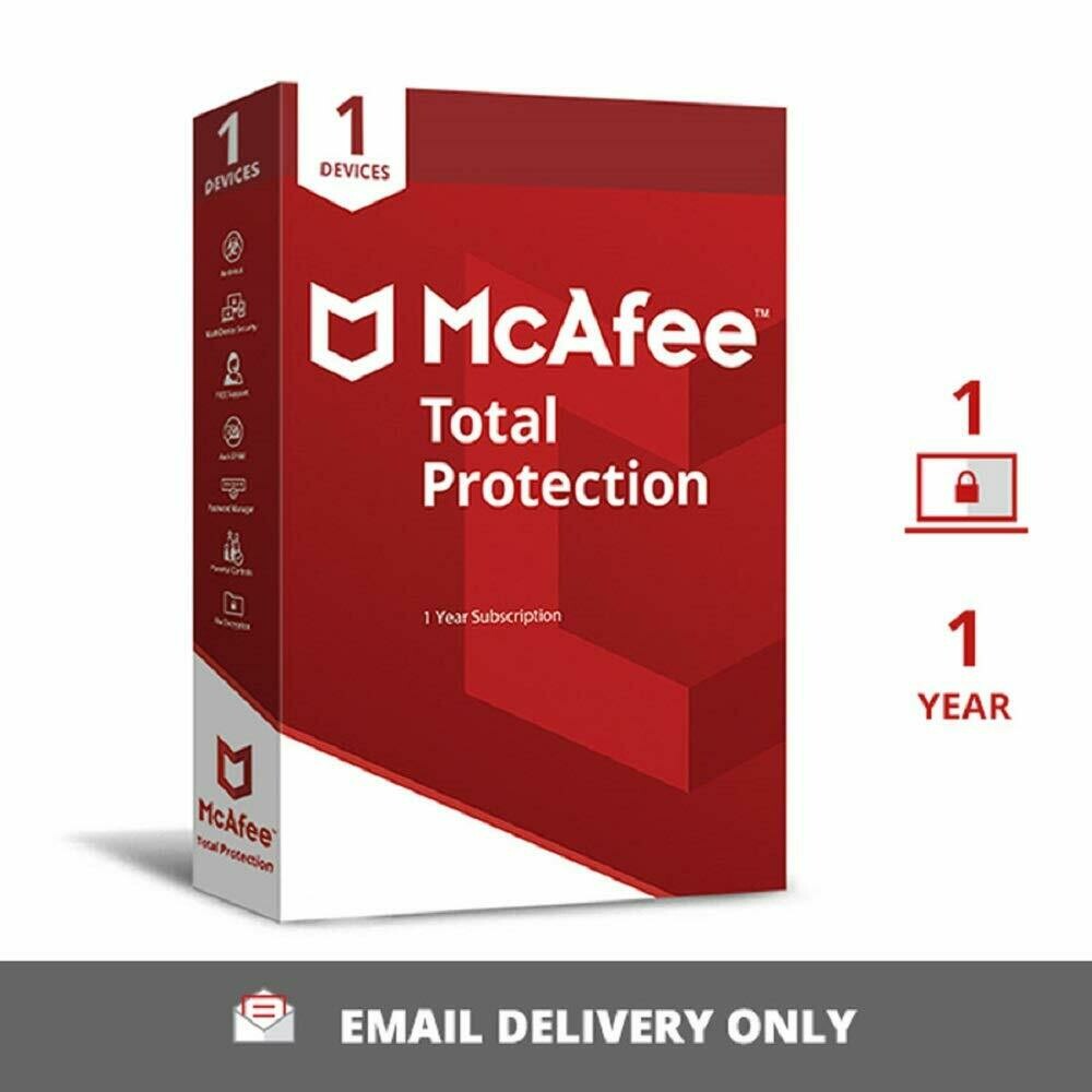 McAfee Total Protection For 1 year