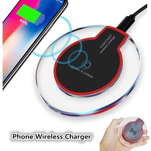 Qi Wireless Charger Pad Charging Dock for iPhone X 8 Galaxy Note 8 S9 S9+ for Galaxy S9/S8 Plus/S8/S7/S6/Note 5, iPhone 8 Plus