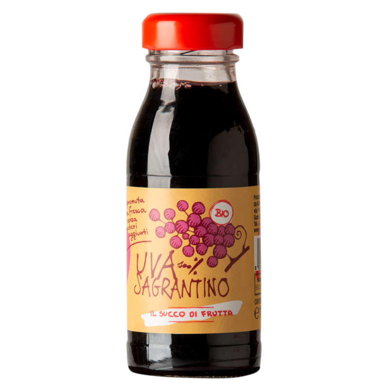 Succo d&#39;Uva 100% Sagrantino BIO - 12 bottiglie 125ml