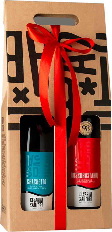 2 bottles paper box