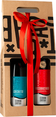 2 bottles paper box