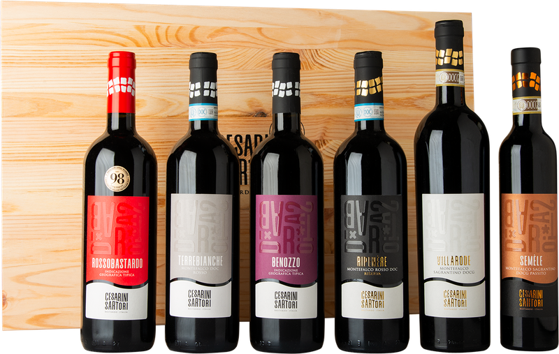 6 bottles wooden box