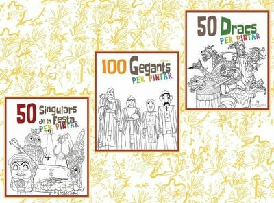 PER PINTAR Llibres "Figures de la Festa" - 100 Gegants; 50 Dracs; 50 Singulars de la Festa