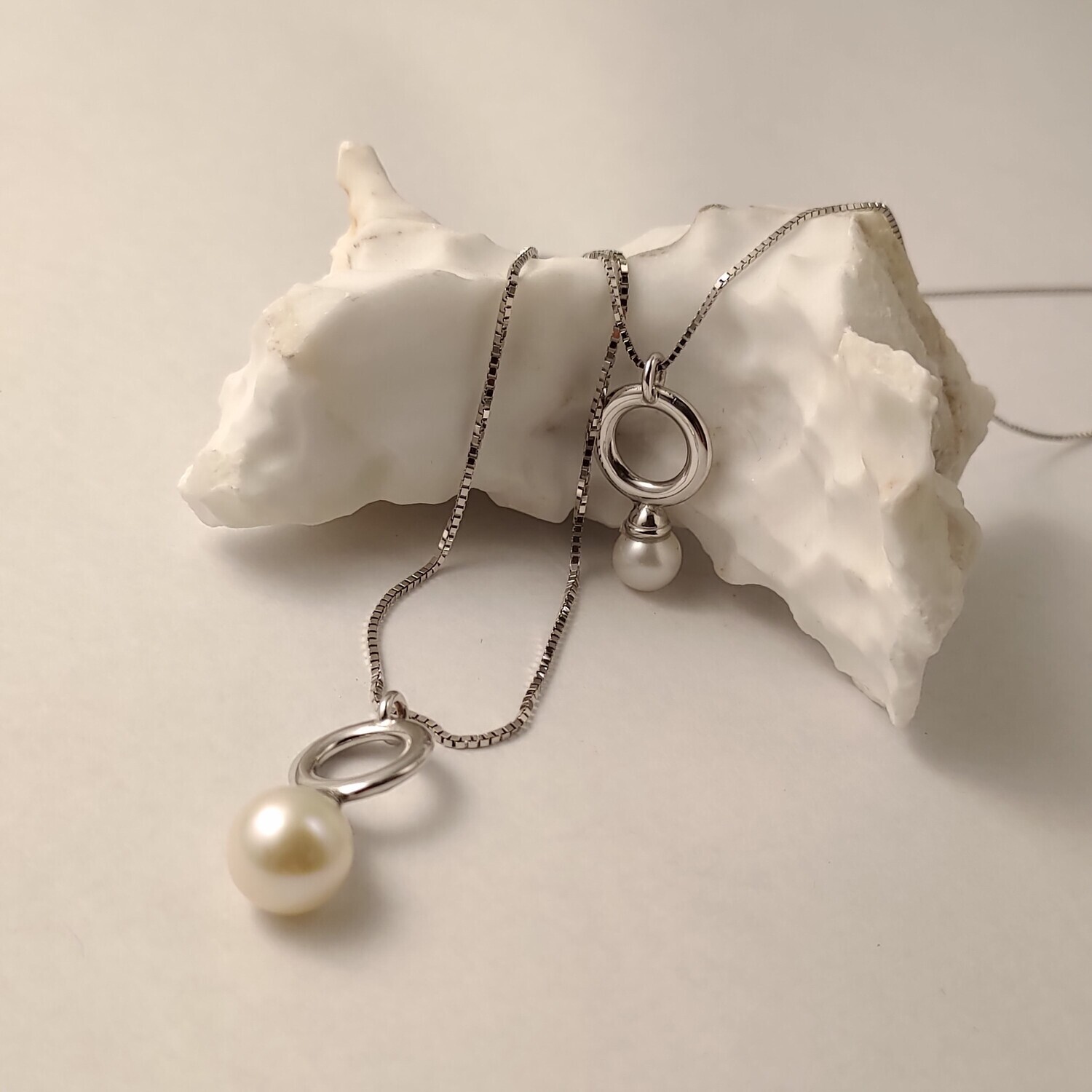 βGIROCOLLINI CON PERLA o PUNTO LUCE CON DIAMANTE