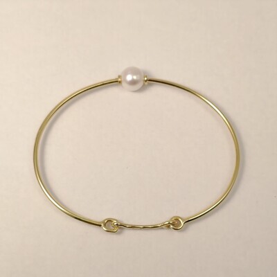 BRACCIALE A FILO CON PERLA