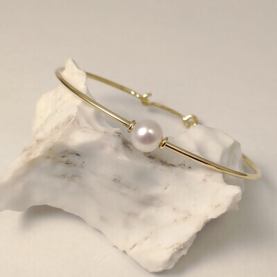 BRACCIALE A FILO CON PERLA