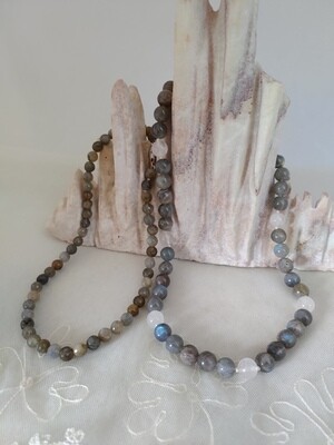 COLLANE LABRADORITE - Chiusura argento
