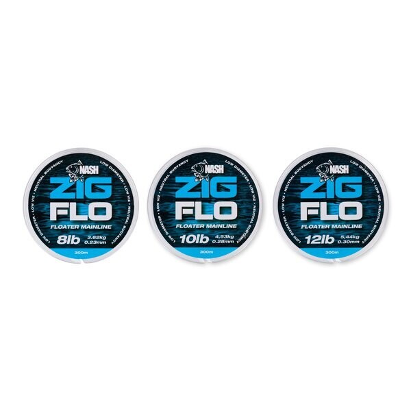 Nash NXT Zig Flo 10 lb 300 metres