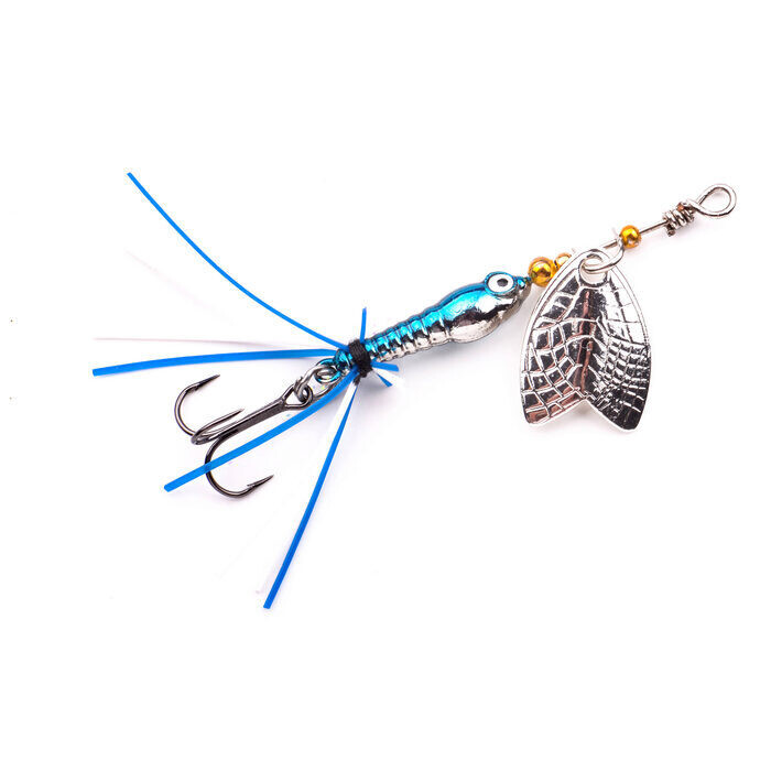 Spro Larva Mayfly Spinner 5cm 4gr Chrome Blue