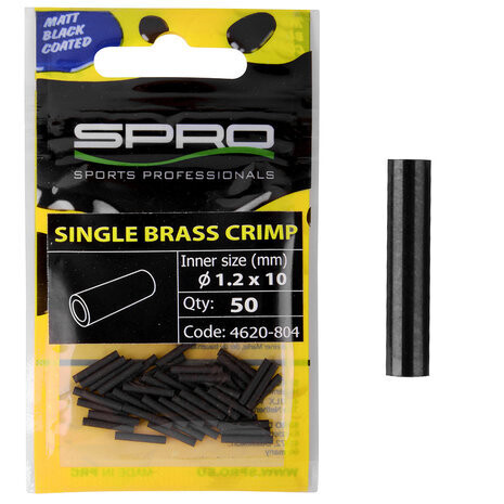 Spro Single Brass Crimp 1.0 x 10 mm (50)