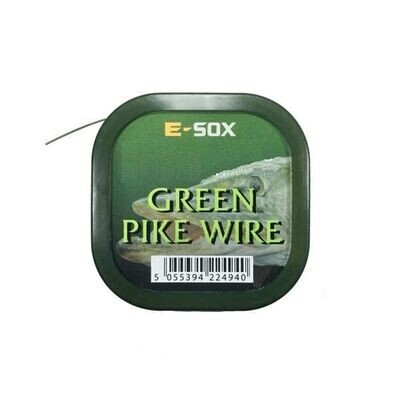 E-sox Green Pike Wire 24lb 0.41mm 15m