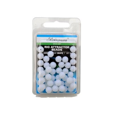 Shakespeare Rig Attractor Beads 5mm White (100)