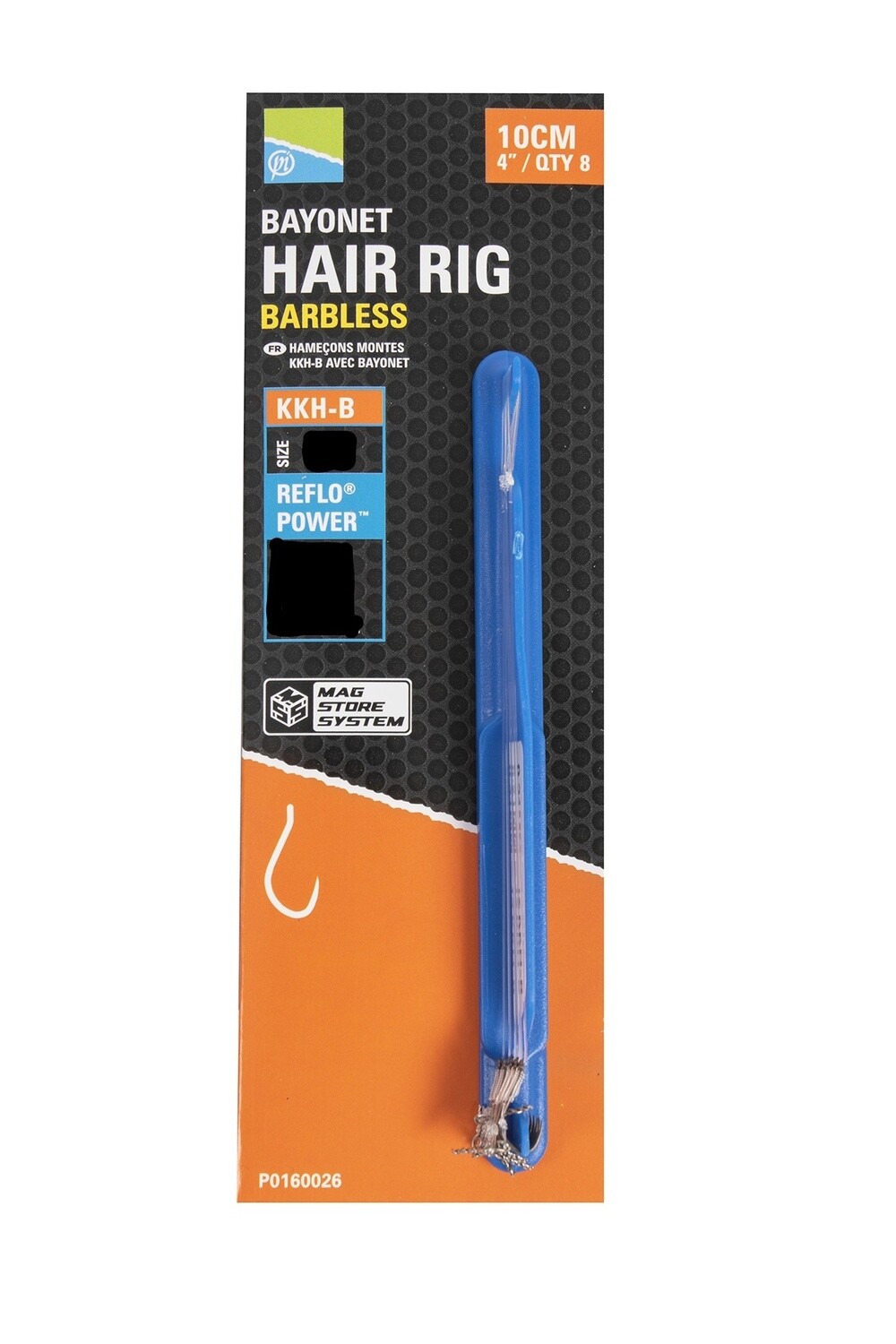 Preston Bayonet Hair Rig Barbless KKH-B Haak 10  0.24mm - 10cm