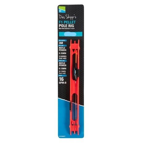 Preston F1 Pellet Pole Rig 4x14 (zonder weerhaak)