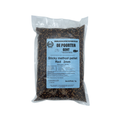 Sticky Method Pellets Mixed Red 2mm1kg