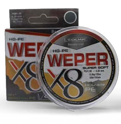 Colmic Weper X8 Braid 135m Grey Colmic Weper X8 Braid 135m Grey