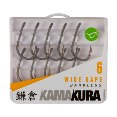 Korda Kamakura Wide Gape Barbless size 6