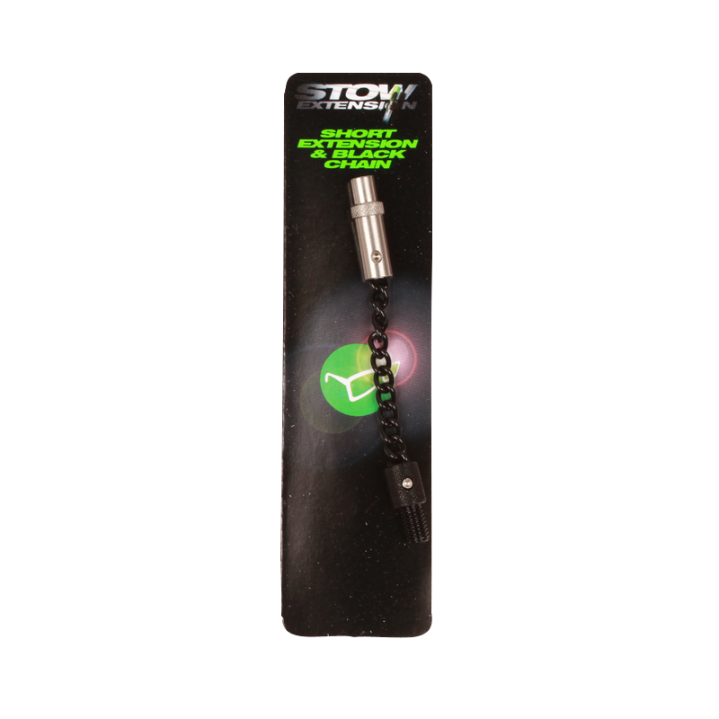 Korda Stow Black Stainless Chain with Adaptor Short