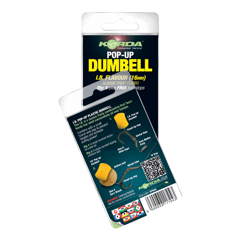 Korda Pop-up Dumbell IB (12mm) - 8 pcs