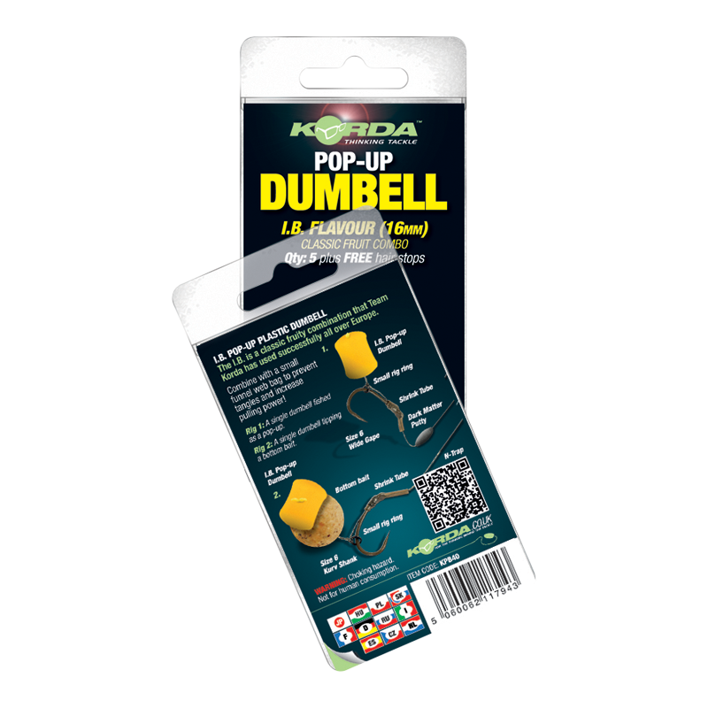 Korda Pop-up Dumbell IB (8mm) - 10 pcs