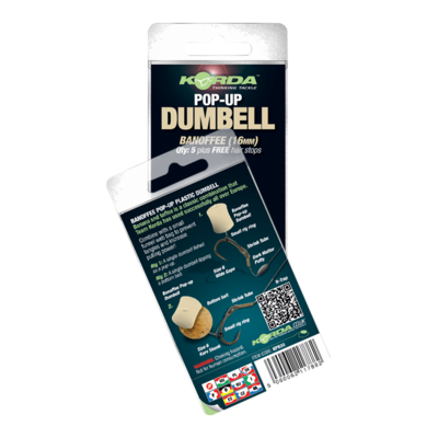 Korda Pop-up Dumbell Banoffee White (8mm) - 10 pcs