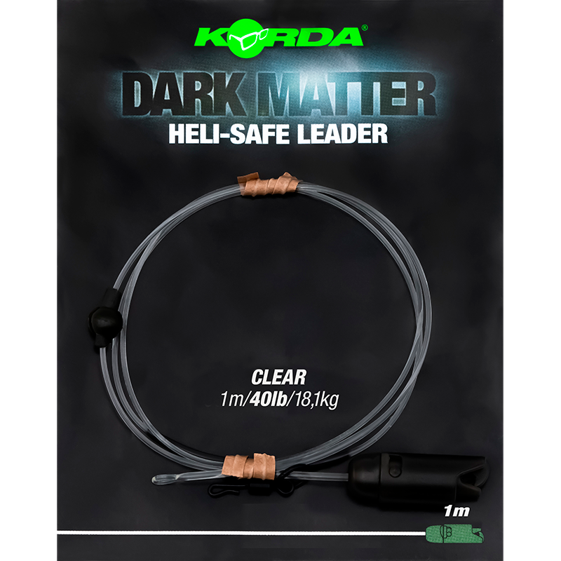 Korda Dark Matter Leader Heli Safe Clear 40lb 1m
