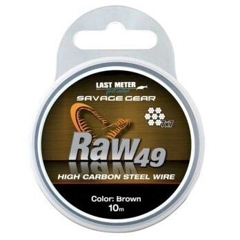 Savage Gear Raw 49 High Carbon Steel Wire 0.45mm (16kg) Savage Gear Raw 49 High Carbon Steel Wire 0.45mm (16kg)