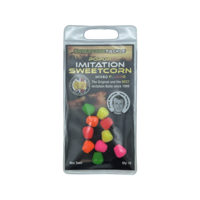 Enterprise Tackle Imitation Sweetcorn - Pop-up Mixed Fluoro