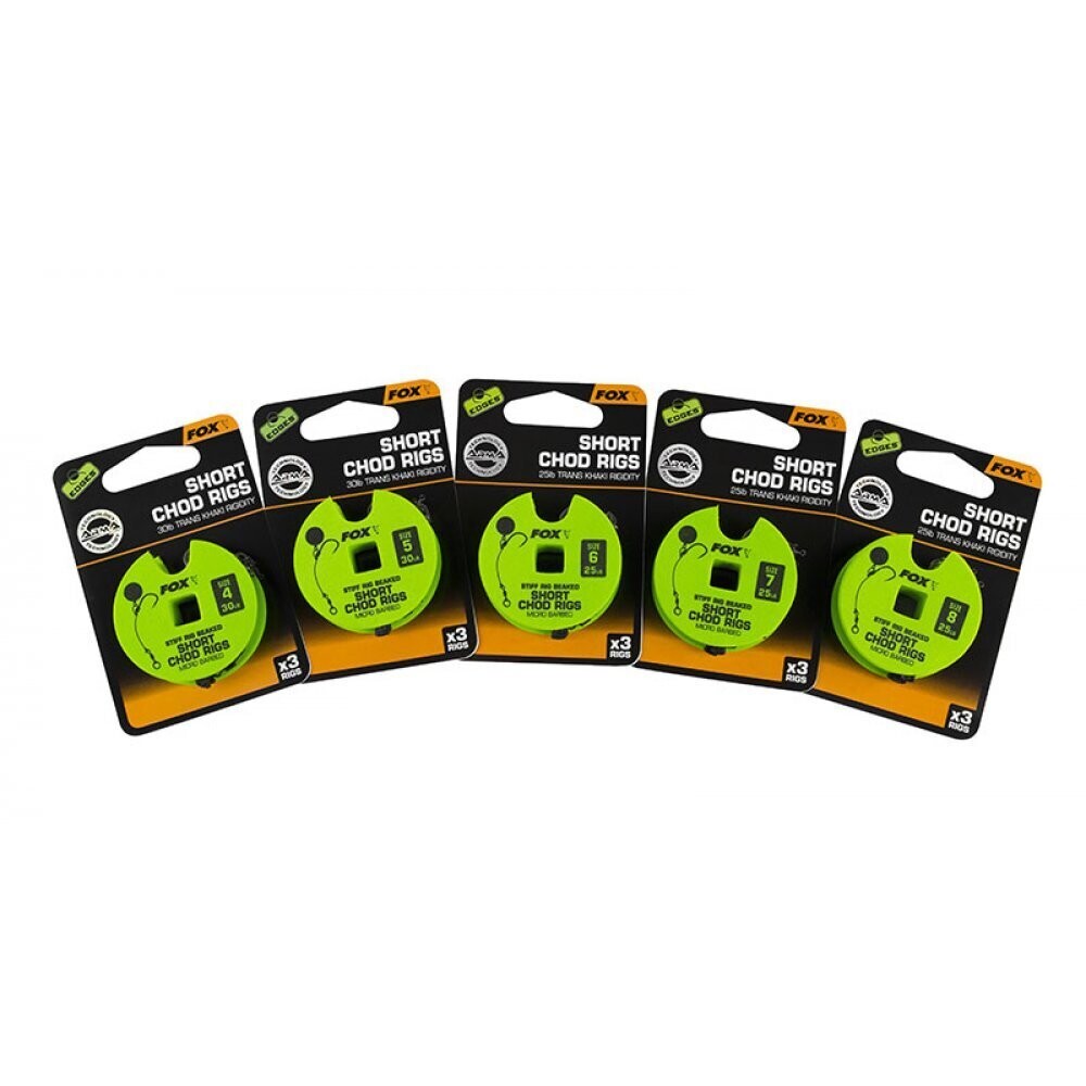 Fox Short Chod Rigs 25lb - Maat 6