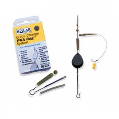 Solar Quick change PVA Bag System - Lake Bed Brown Solar Quick change PVA Bag System - Lake Bed Brown