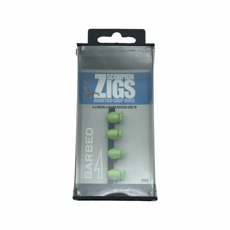 Nash Zig Scorpions Green & Black Beetles Maat 10