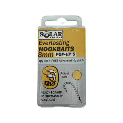 Solar Everlasting Hookbaits - BYT 8mm Pop-up's