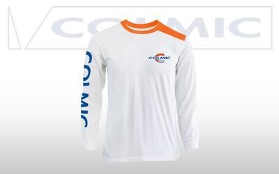 Colmic T-Shirt White/Orange - Lange mouwen