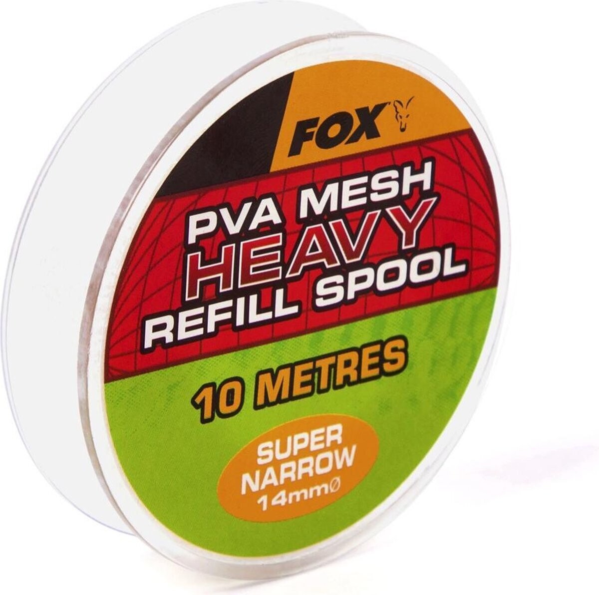 Fox PVA Mesh Heavy Refill Spool - Super Narrow 14mm/10m Fox PVA Mesh Heavy Refill Spool - Super Narrow 14mm/10m