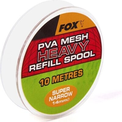 Fox PVA Mesh Heavy Refill Spool - Super Narrow 14mm/10m