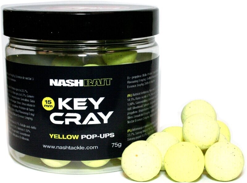 Nash Key Cray Pop-ups 15mm - Geel