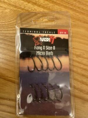 Nash TT Fang X Size 8 Micro Barb