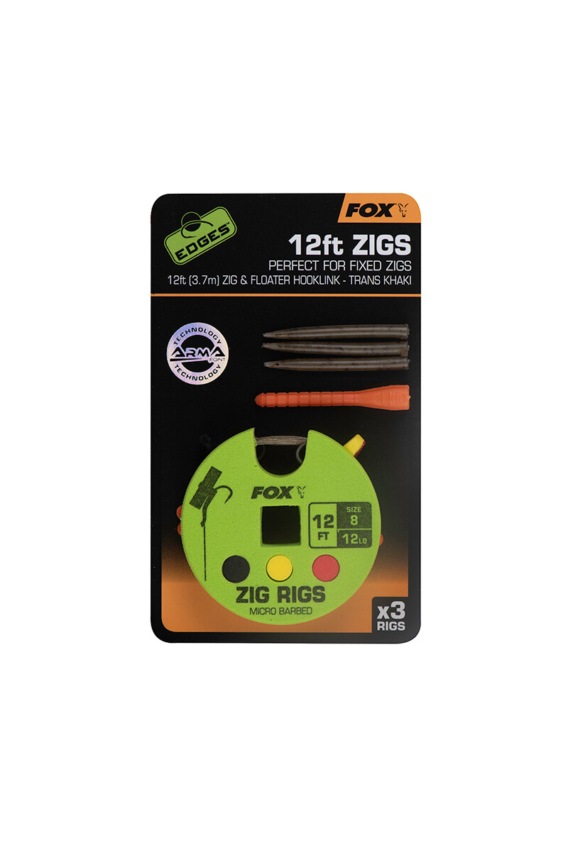 Fox Edges Zigs - 12ft/haak 8