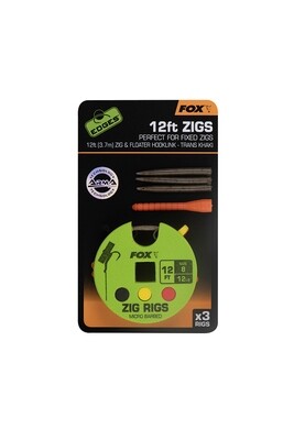 Fox Edges Zigs - 12ft/haak 8