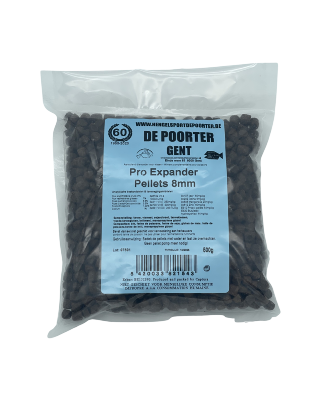 Hengelsport De Poorter Pro Expander Pellet 8mm Hengelsport De Poorter Pro Expander Pellet 8mm