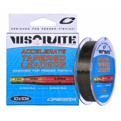 Cresta Visorate Accelerate Tapered Leaders 0.18 - 0.25mm