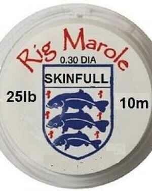 Rig Marole Skinfull Crystal Clear Coated Braid - 25lb/10m