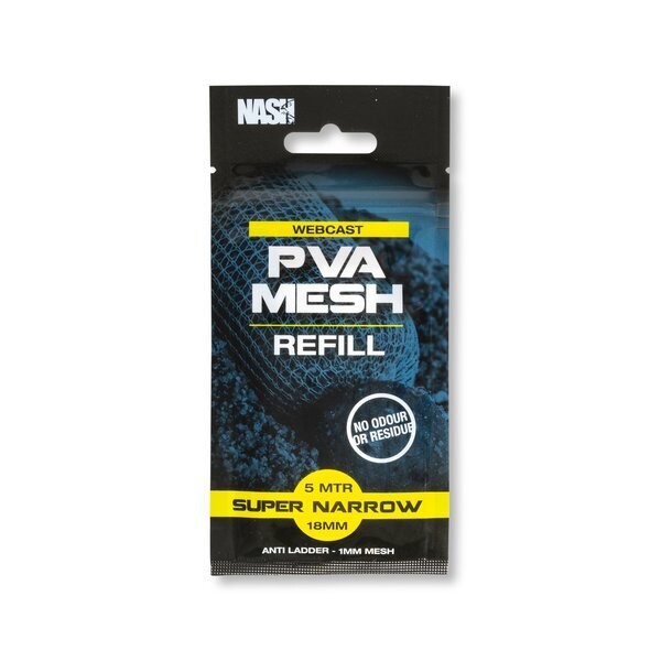 Nash Webcast PVA Refill Super Narrow (18mm x 5mtr) Nash Webcast PVA Refill Super Narrow (18mm x 5mtr)
