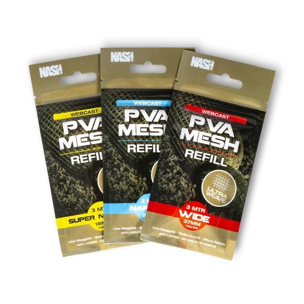 Nash Webcast Ultra Weave PVA Super Narrow (18mm x 3mtr)