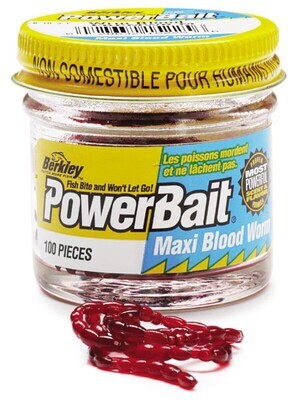 Berkley Powerbait Micro Blood Worm