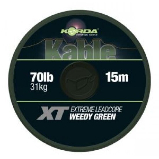 Korda Kable XT Extreme Leadcore 70lb 15m Green