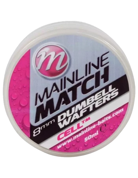 Mainline Match Dumbell Wafters Cell - White 6mm