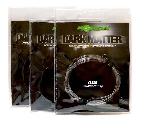 Korda Dark Matter Leader Helicopter/Chod Clear 40lb